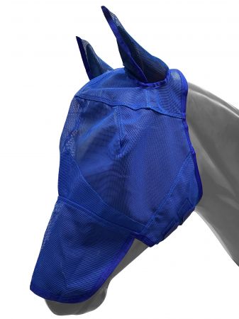 Showman Long Nose Mesh Rip Resistant Pony Size Fly Mask with Ears and Velcro Closure #4